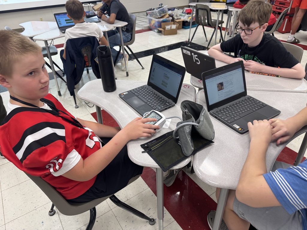 students measuring and analyzing data