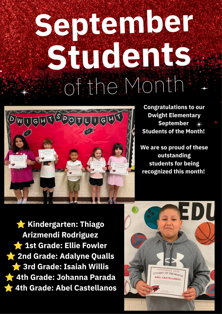 September Students of the Month