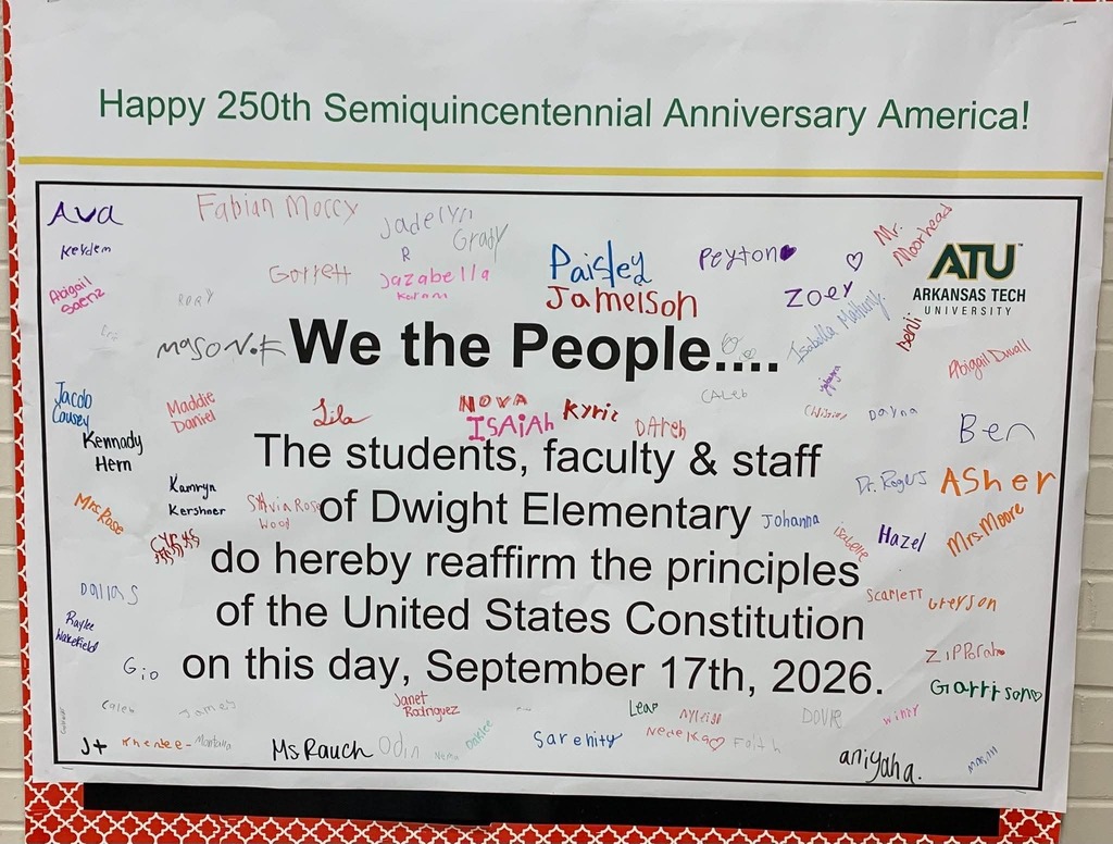 3rd and 4th grades signed poster