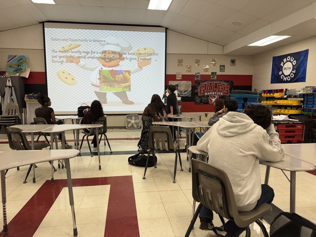 students presenting