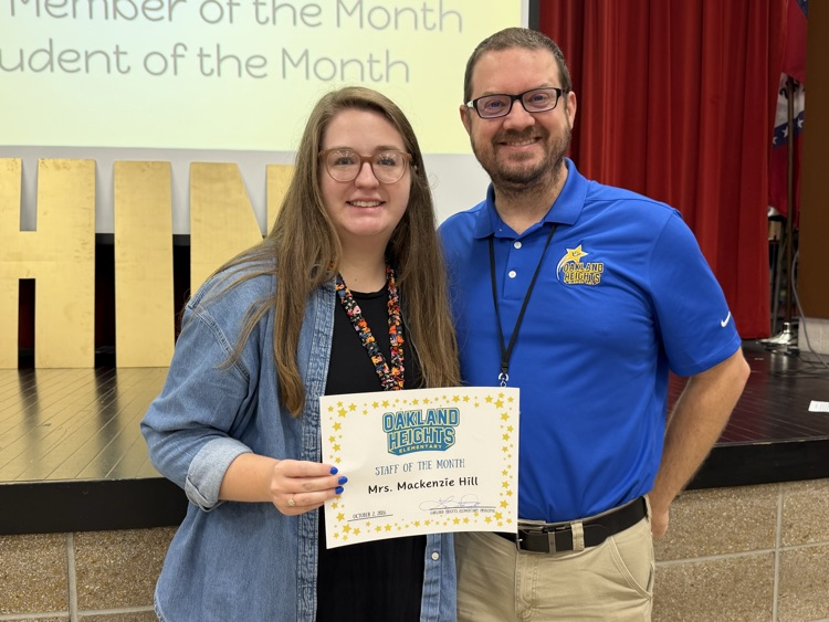 Staff Member of the Month, Mrs. Hill