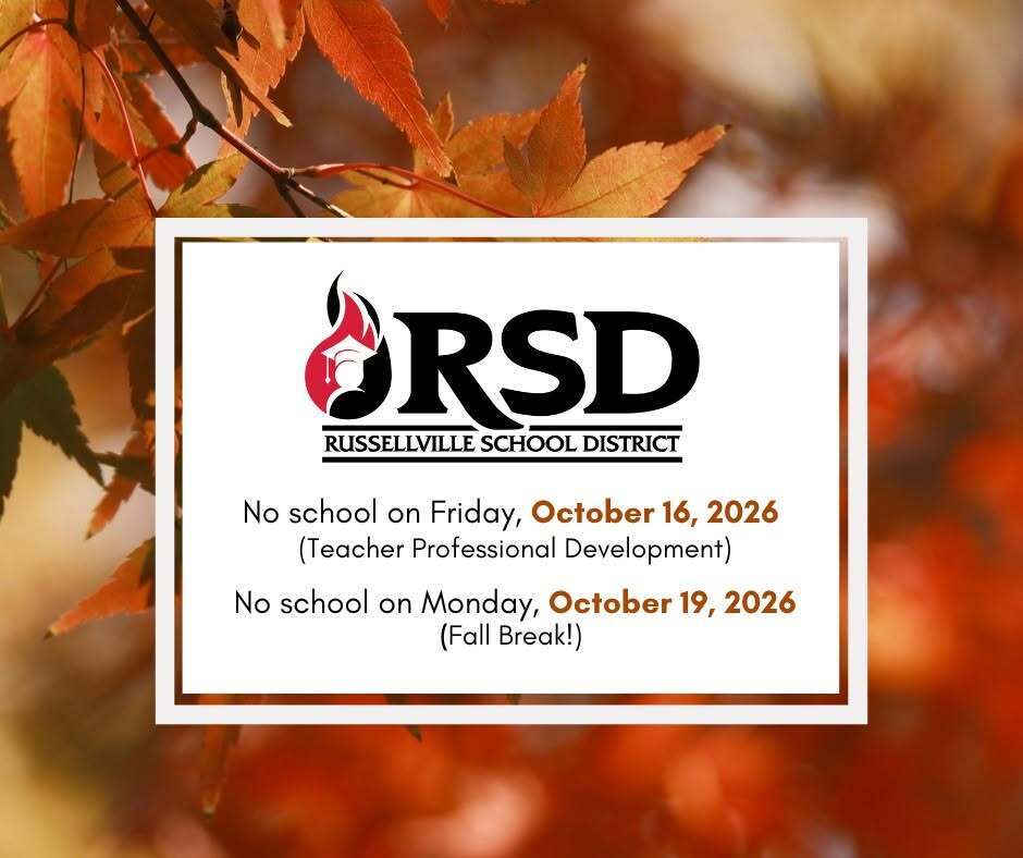 announcement of school closures on fall background 