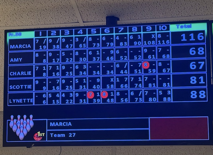 staff bowling