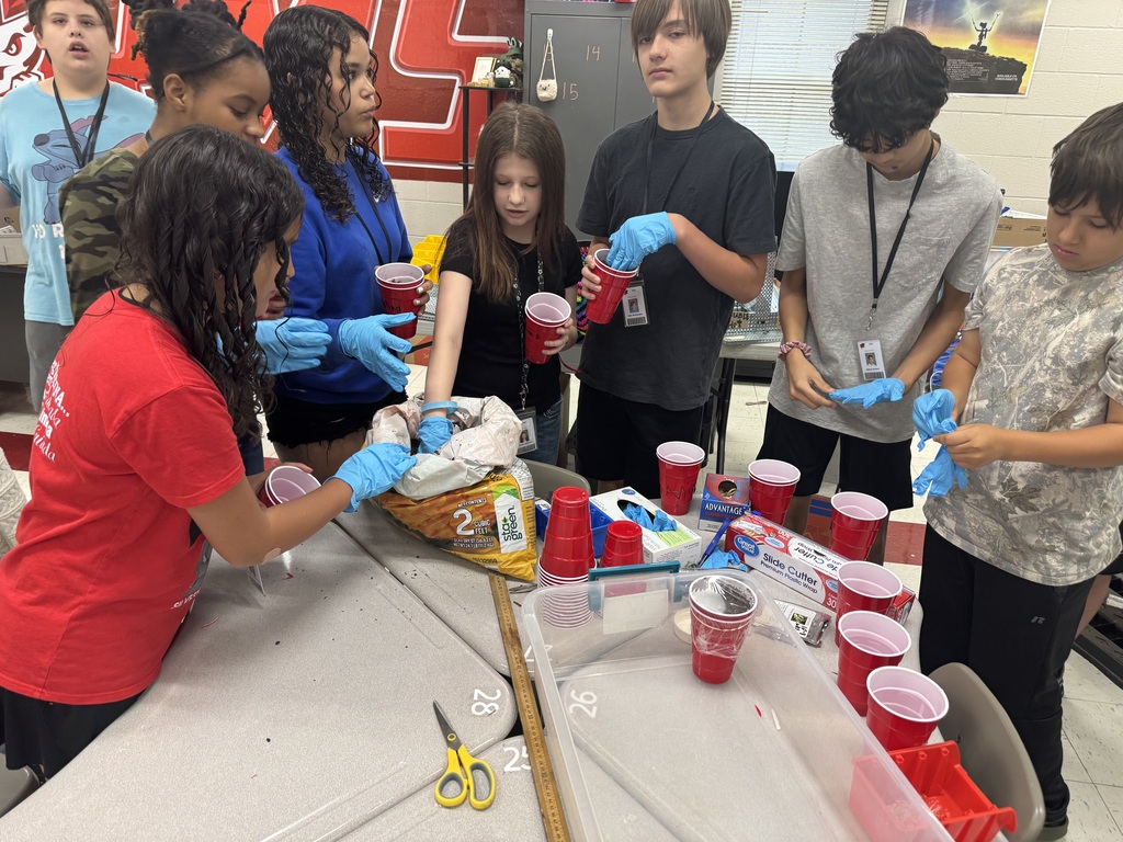 students working