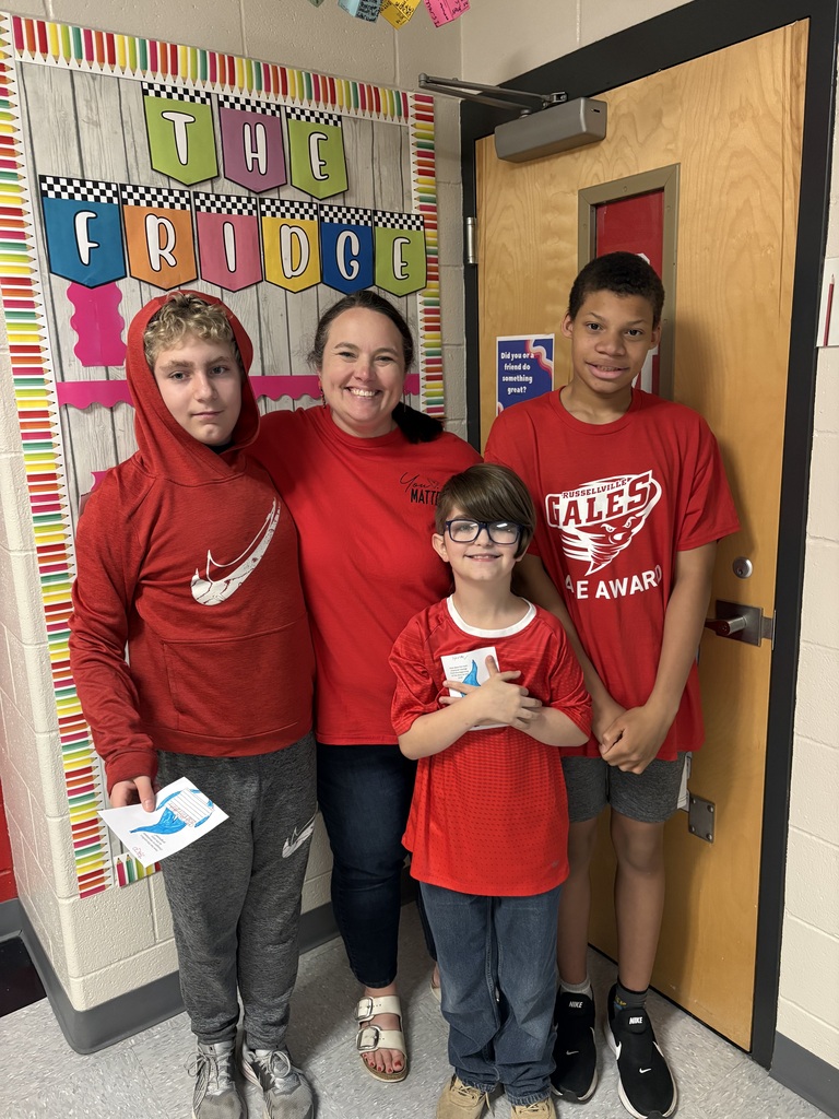 students posing for red ribbon week