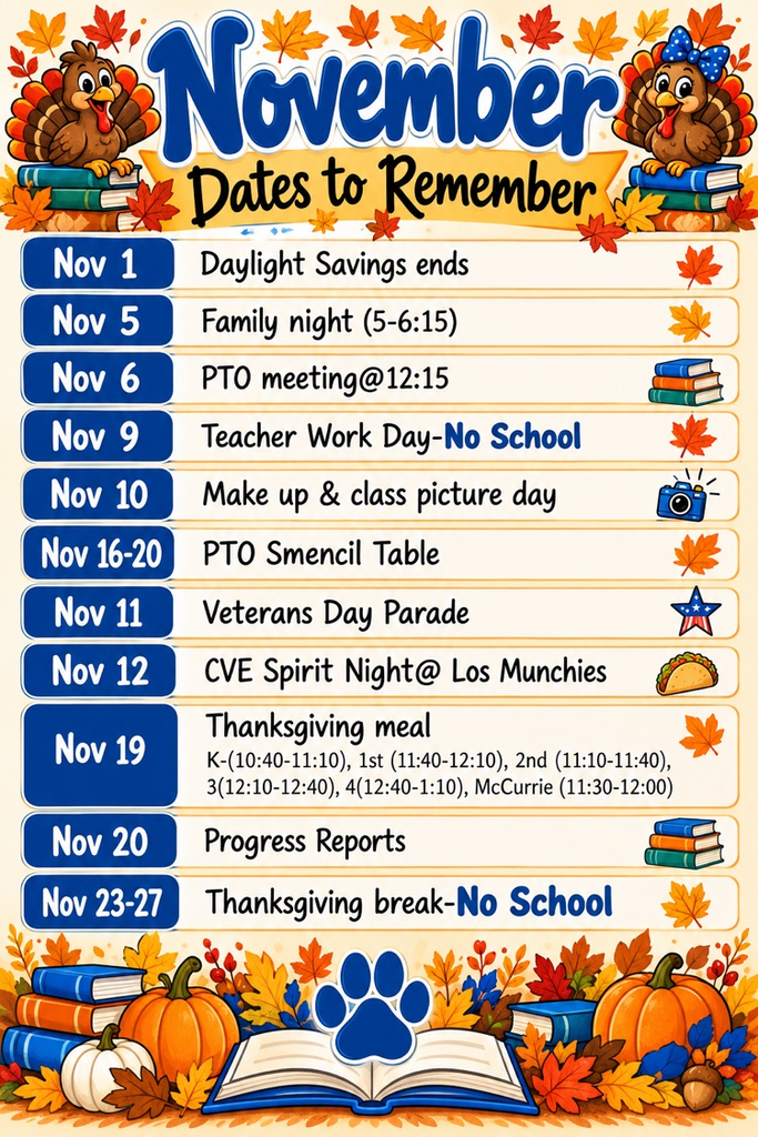 November dates 