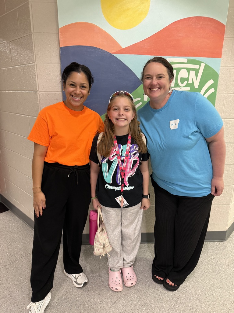 celebrating neon day for red ribbon week - students posing for a photo
