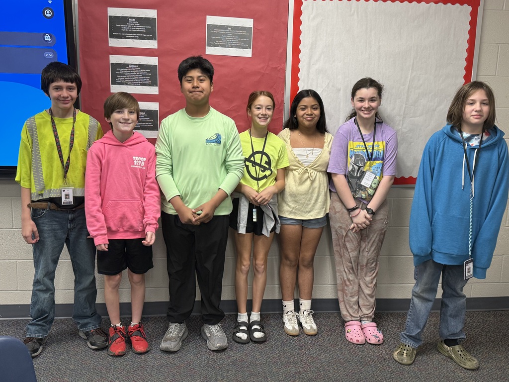 celebrating neon day for red ribbon week - students posing for a photo