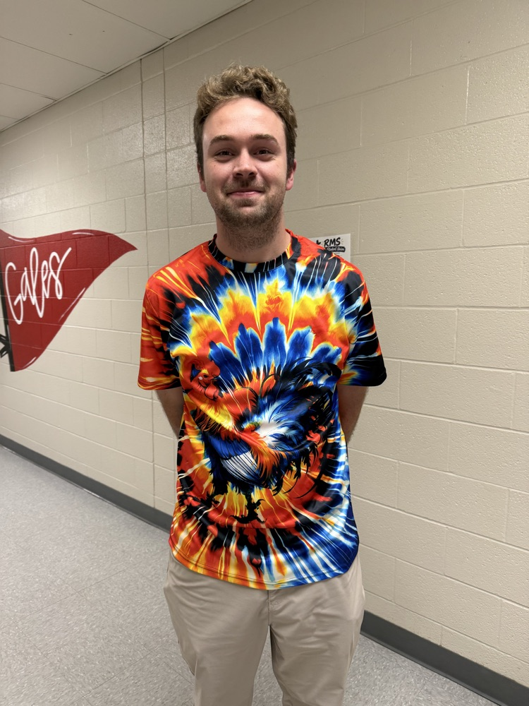 Mr. dickering in tie dye