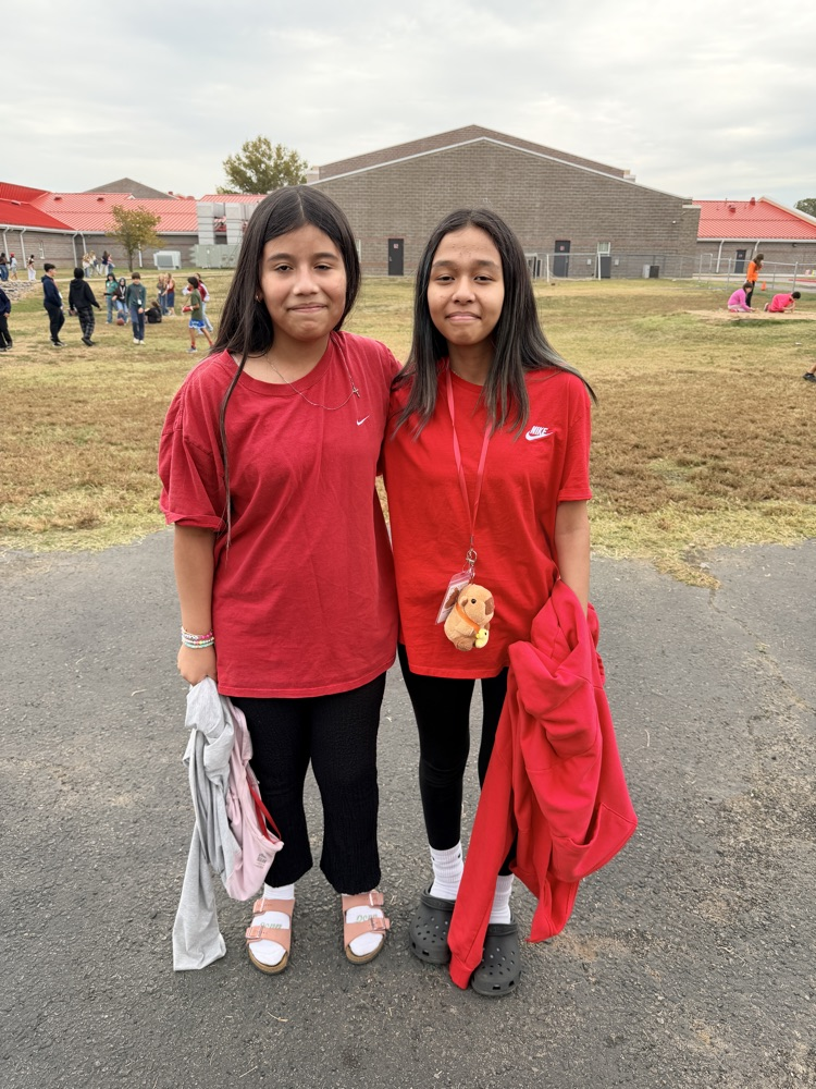two girls matching