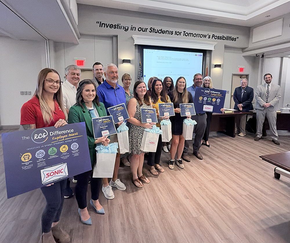 Five employees were honored in October for the quarterly The RCS Difference Awards