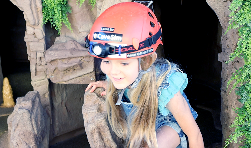 McFadden students participate in a cave simulation at the school
