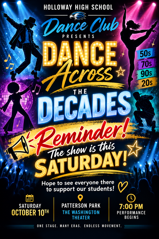 Dance Team Performance Reminder