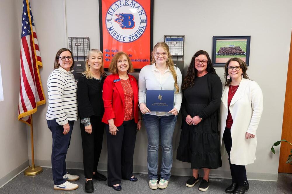 Student receives award