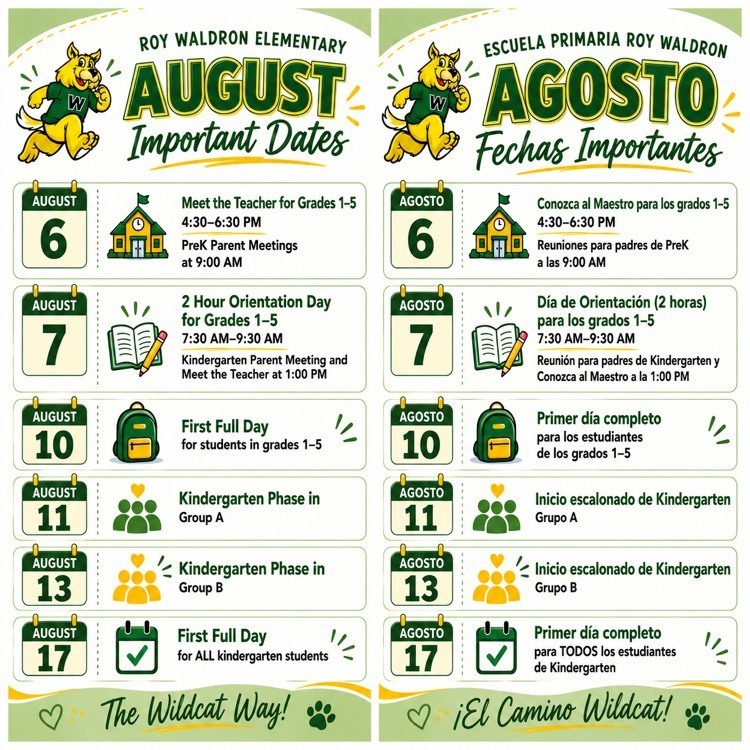 August Dates