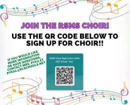 Email Ms. Pyka at Pykal@rcschools.net if you are interested in joining choir