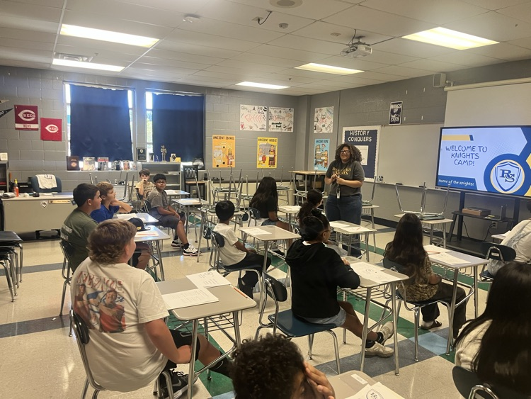 teacher doing a get to know you activity