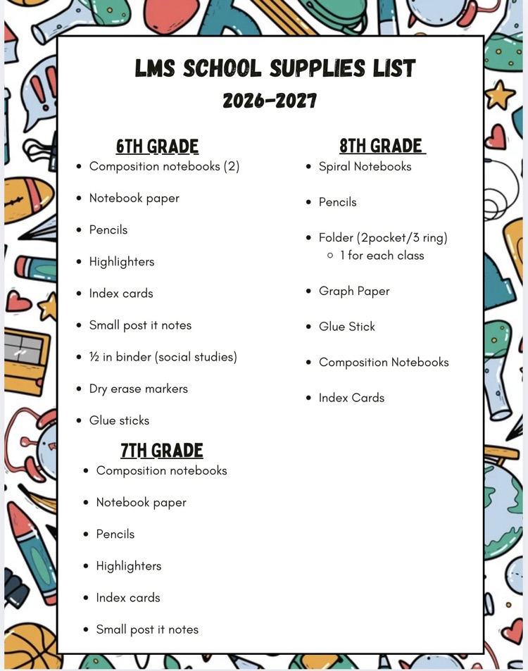 LMS Updated Supply List