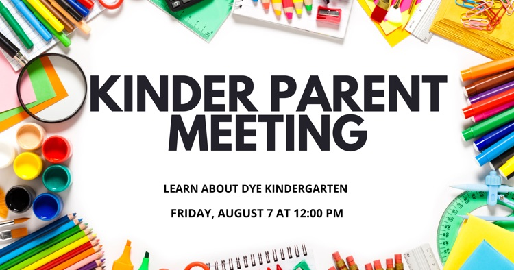 kinder parent meeting 