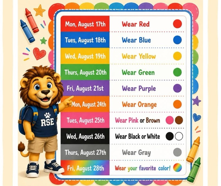 RSE Color Days Schedule