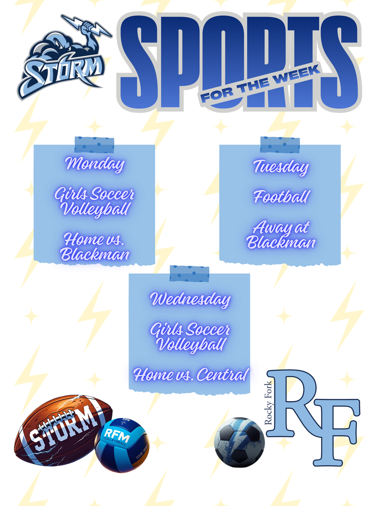 Come support our Rocky Fork Storm Student Athletes!