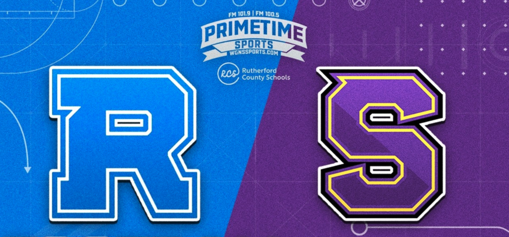 Blue and purple background with "R" in blue on the left and "S" in purple on the right.