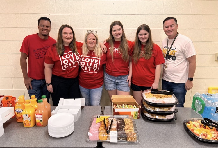 Impact Church provides breakfast for our staff.