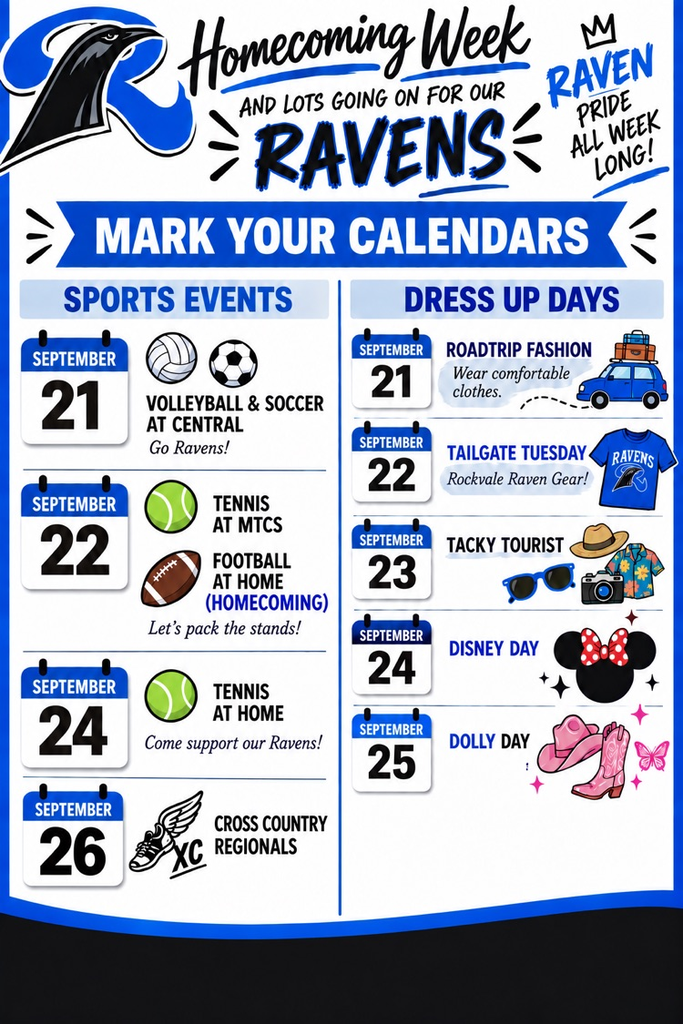 Mark your calendars