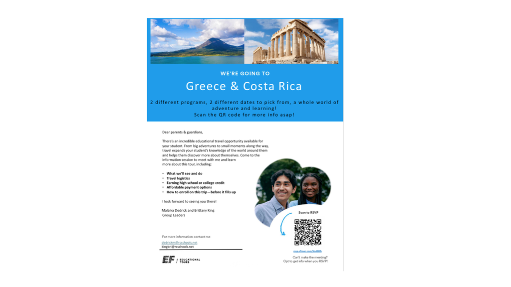 Greece and Costa Rica Trip