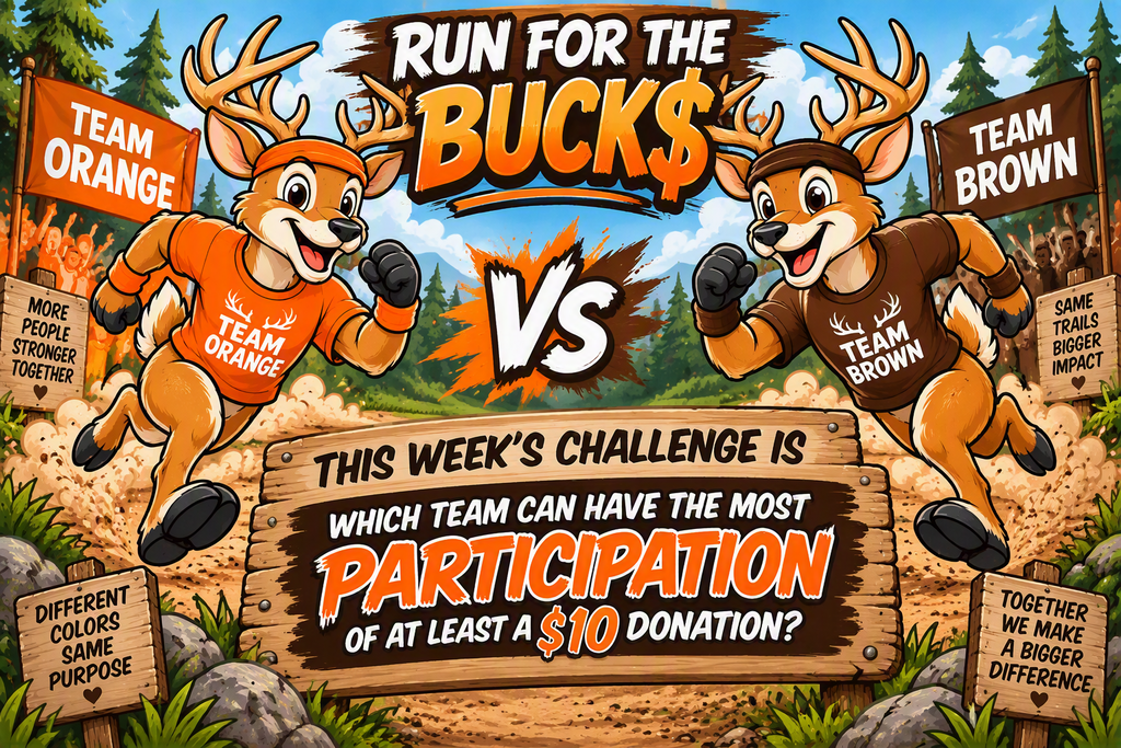 Run for the Buck$ Team Orange vs Team Brown Challenge 