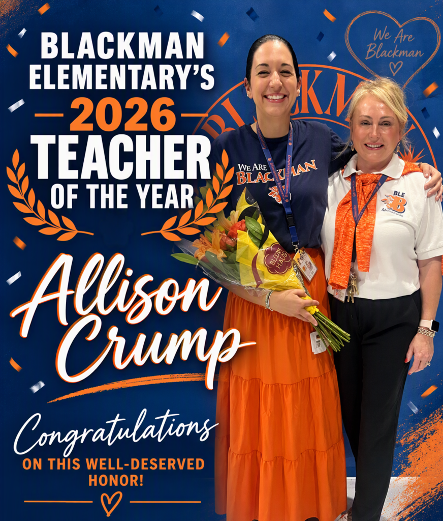 Poster featuring a woman in orange holding flowers and a blue badge. Behind her, a woman in white holds her arm.