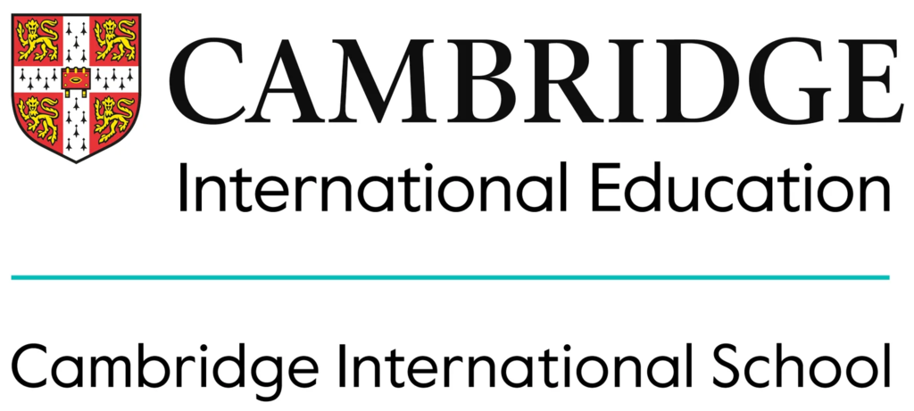 Cambridge International Education logo with a shield, text, and a line below the text.