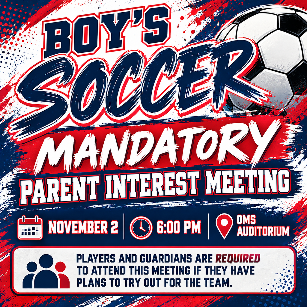 Mandatory Boys soccer parent interest meeting