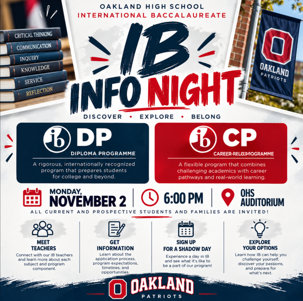 OHS IB Info Night Graphic