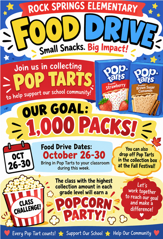 Pop Tarts Food Drive