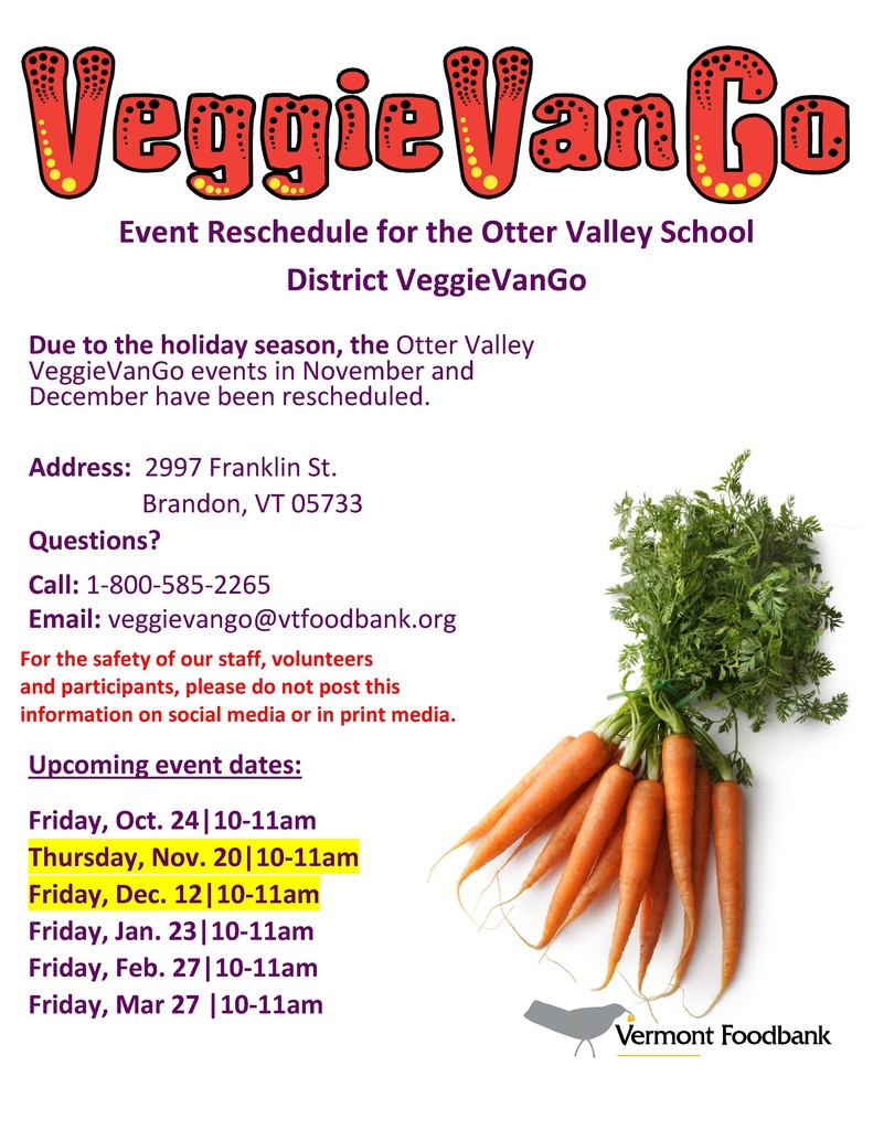 OV - VVG Schedule Flyer - Oct. 2025 - March 2026