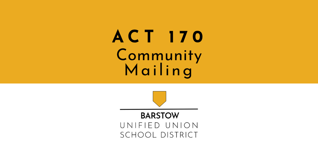 Act 170 Community Mailing