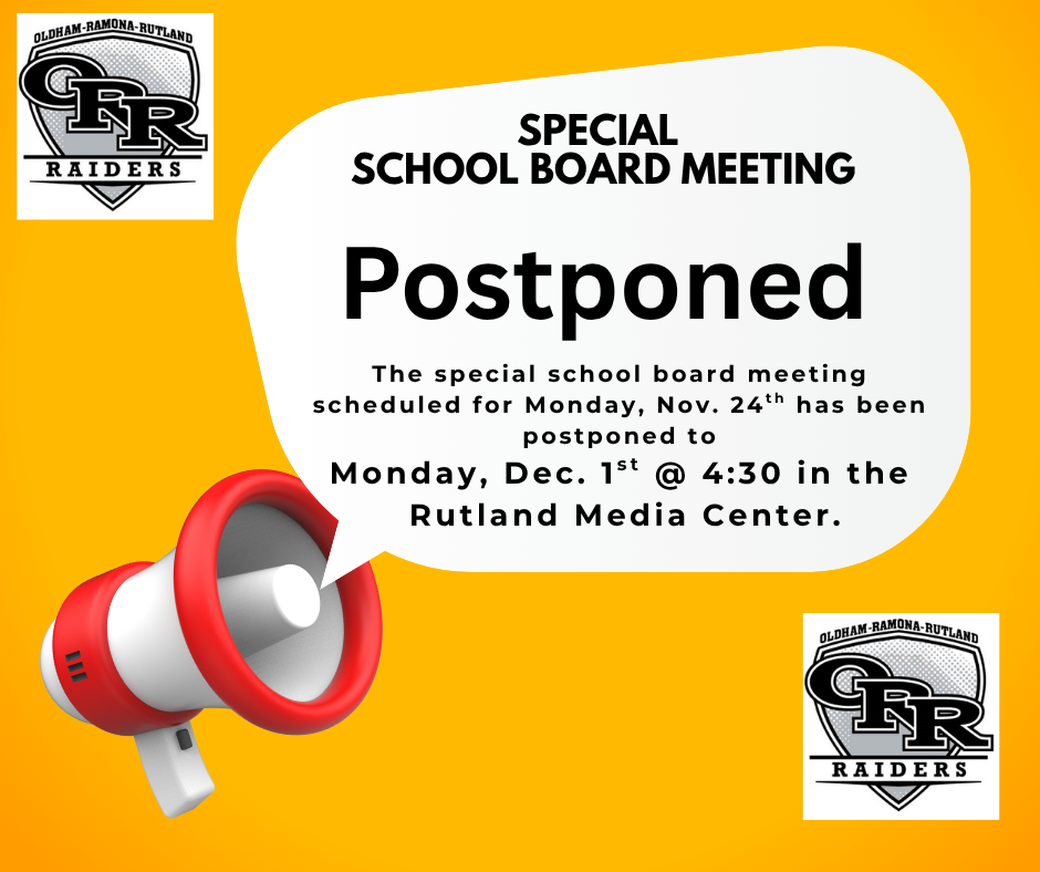 Special School Board Meeting