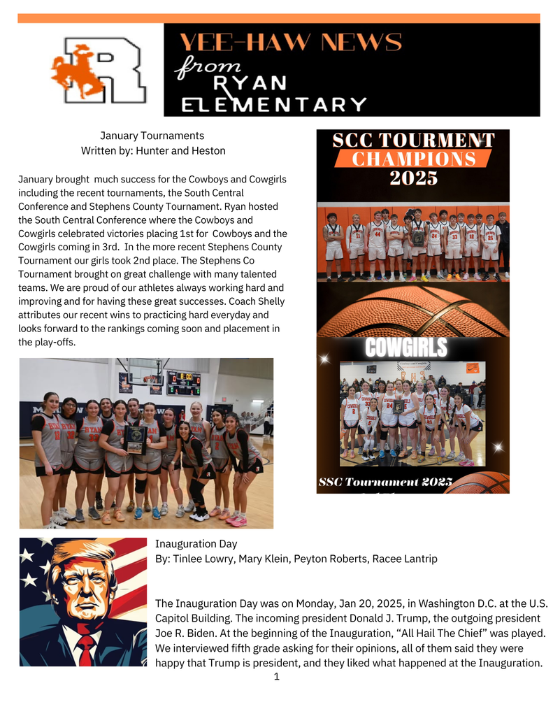 6th Grade Newsletter 1