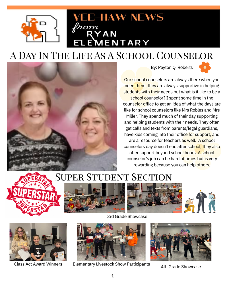 Yee-Haw News Ryan Elementary 2