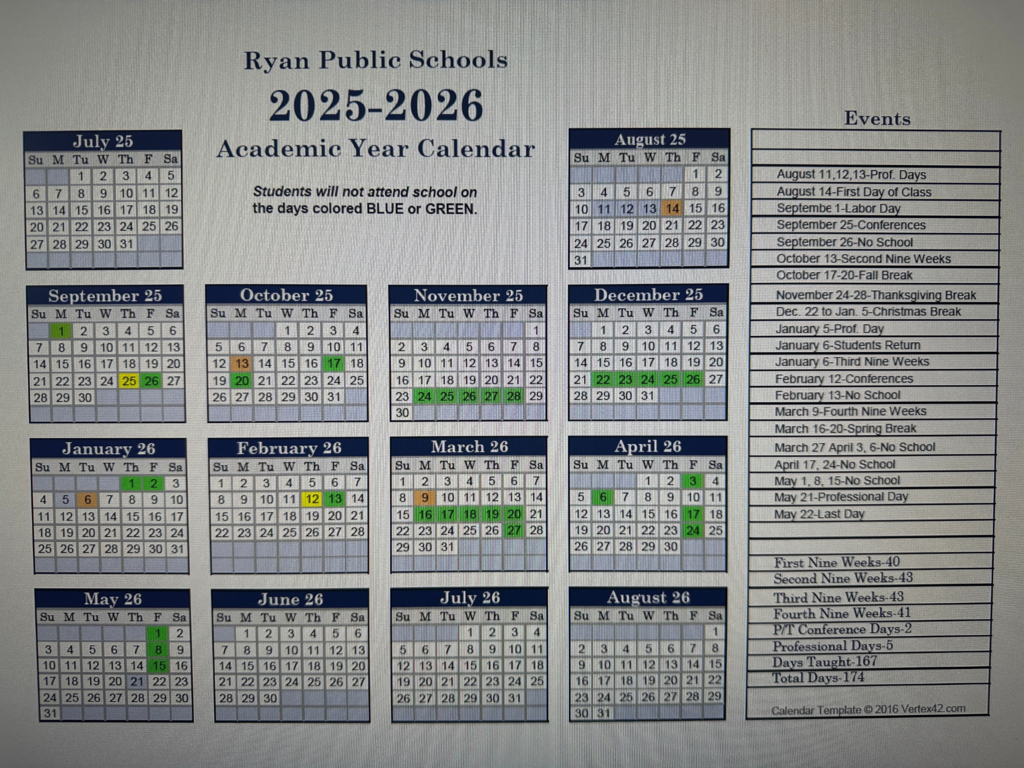 Calendar 25/26