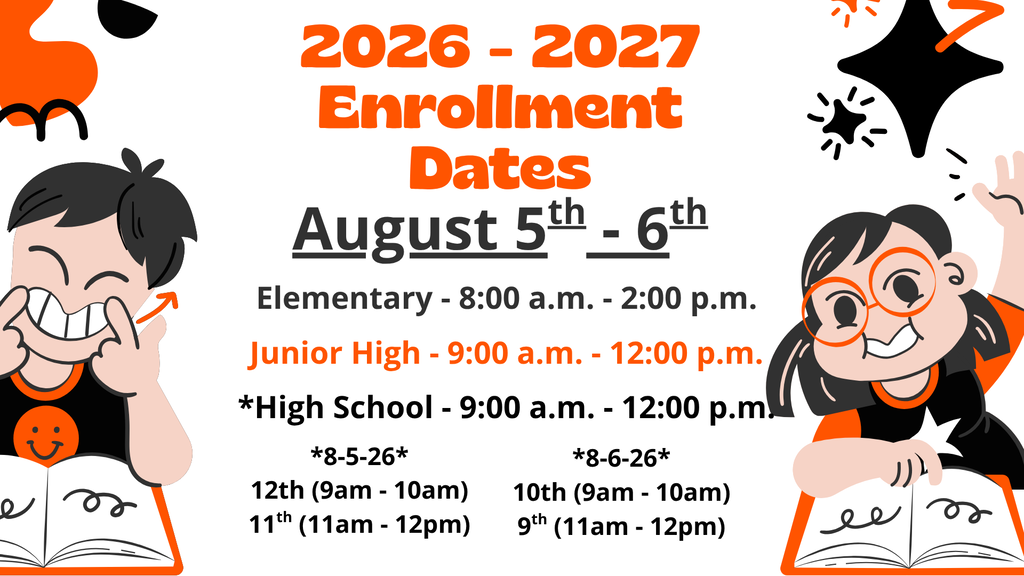 '26 Enrollment Dates/Times