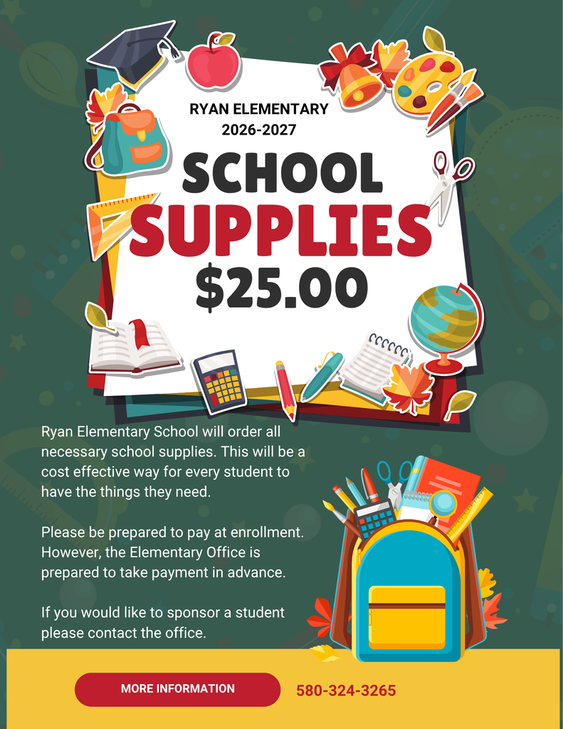 '26 School Supplies Info