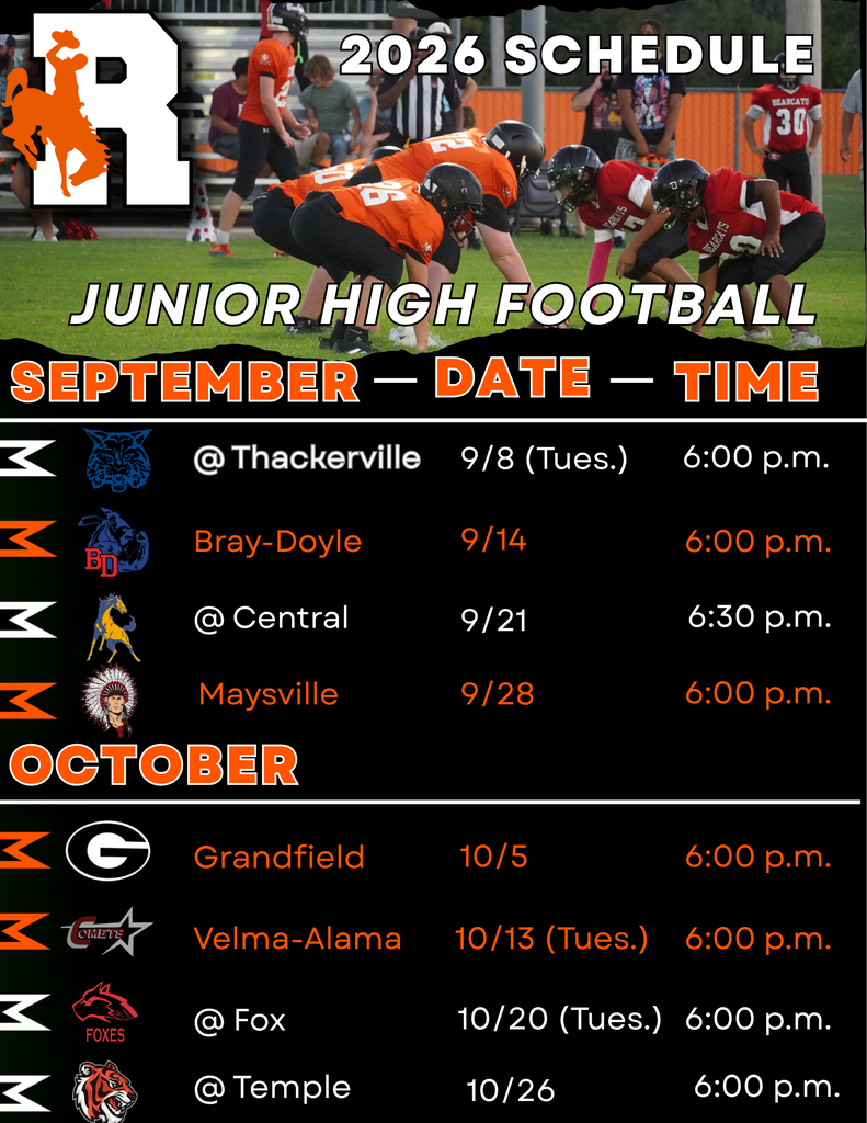 '26 JH Football Schedule