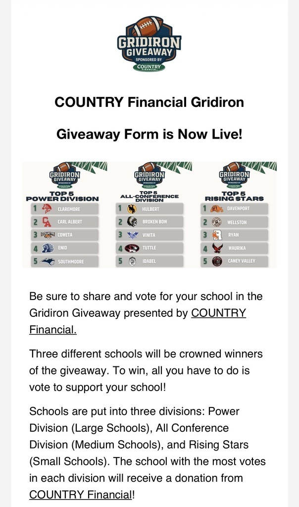 County Financial Giveaway