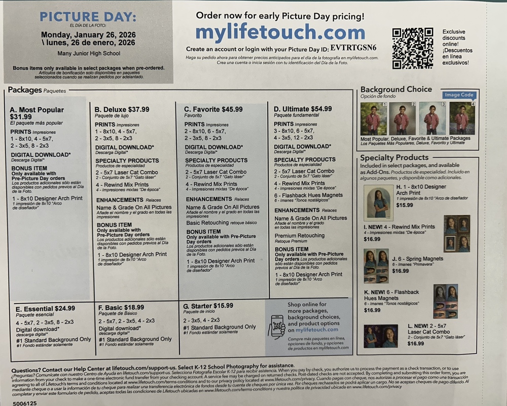 2026 Spring Picture Day