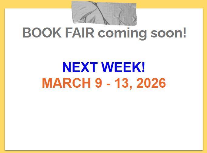 Book Fair Coming Soon!