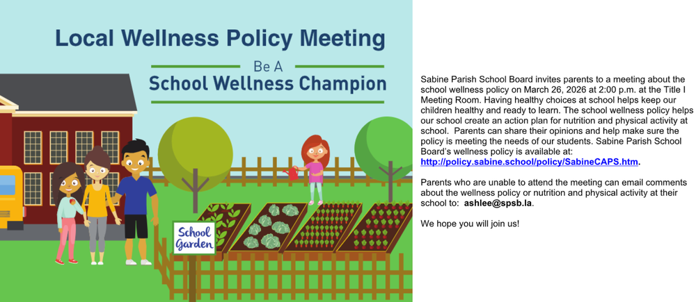 School Wellness Policy Parent Meeting