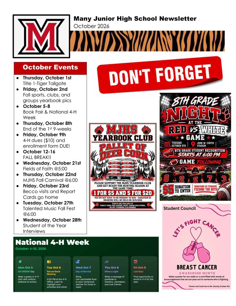 October 2026 Newsletter