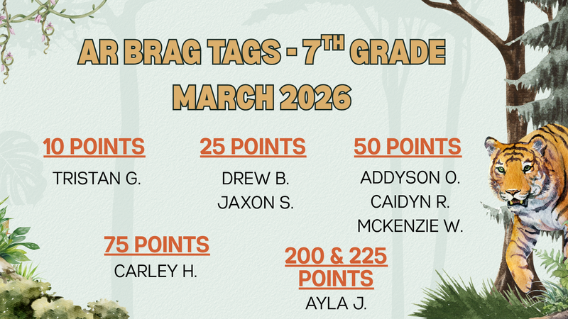 GR7 - March 2026 Brag Tags